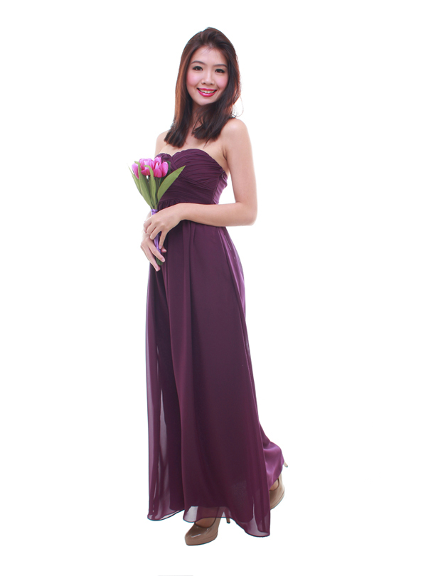Cleo Maxi Dress in Majestic Purple